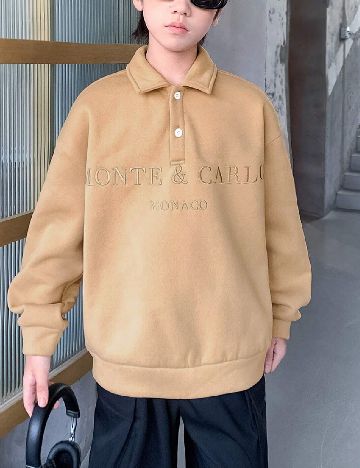 Bluza Shein Kids, maro deschis