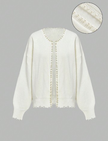 Cardigan SHEIN, alb