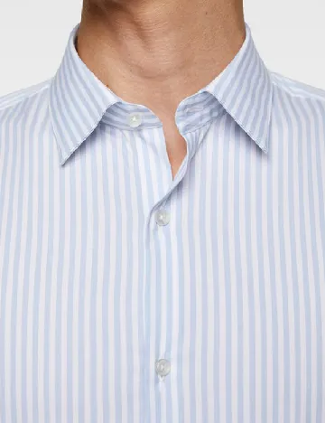 Camasa Zara, albastru/alb