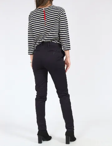 Pantaloni Pull&Bear, bleumarin Albastru