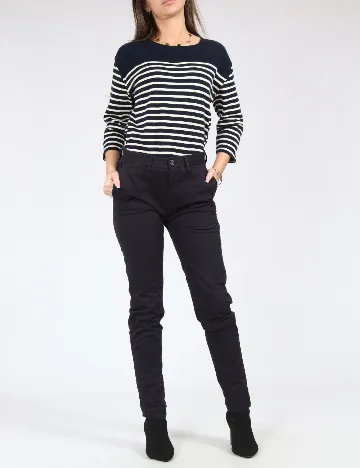 Pantaloni Pull&Bear, bleumarin Albastru