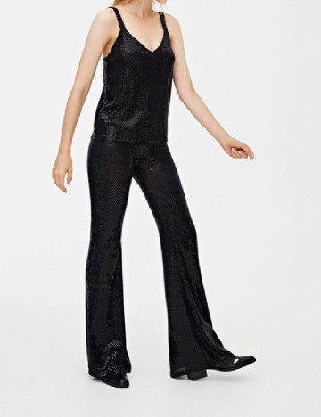 Pantaloni Pull&Bear, negru