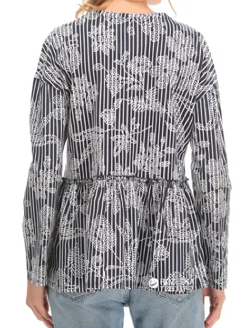 Bluza Zara, alb/negru Negru