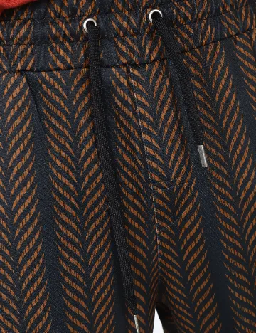 Pantaloni Zara, negru/maro Negru