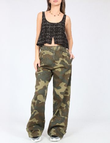 Pantaloni Zara, army