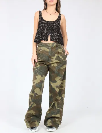 Pantaloni Zara, army