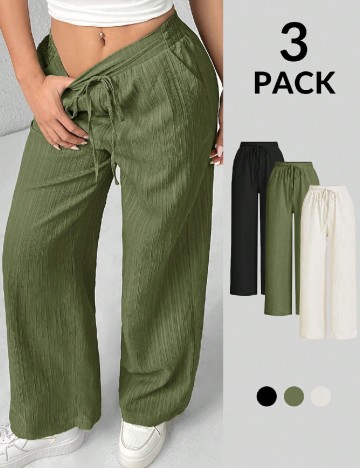 Pantaloni 3 perechi SHEIN, mix culori