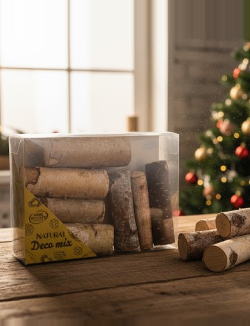 Mix decorativ din lemn de mesteacan Home Accents, maro