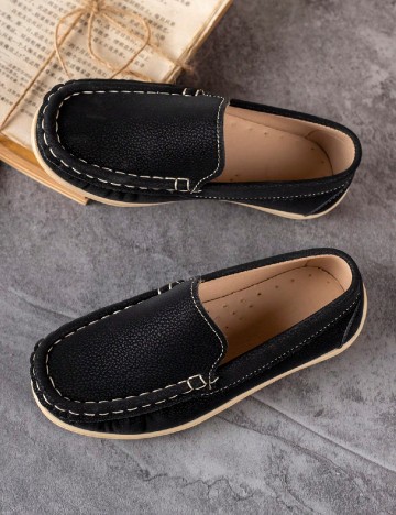 Mocasini Shein Kids, negru