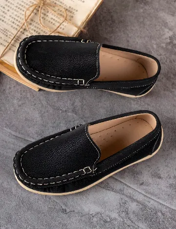 Mocasini Shein Kids, negru Negru