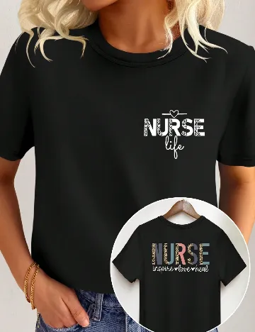 Tricou SHEIN, negru Negru