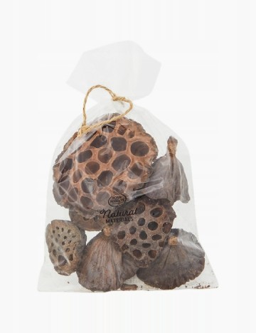 Materiale decorative naturale din lotus Home Accents, maro