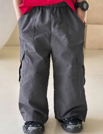 Pantaloni Shein Kids, gri