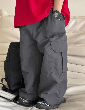 Pantaloni Shein Kids, gri