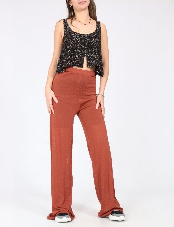 Pantaloni Zara, maro