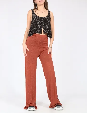 Pantaloni Zara, maro