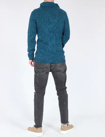 Pulover Pull&Bear, albastru Albastru