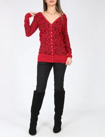 Cardigan Zara, rosu Rosu