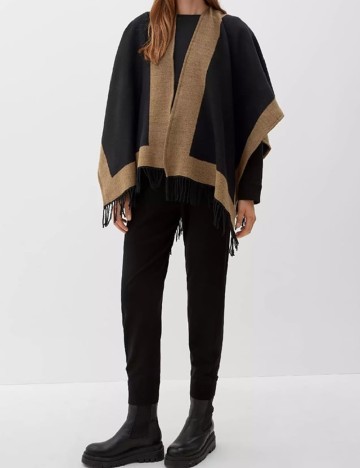 Poncho s.Oliver, negru/maro