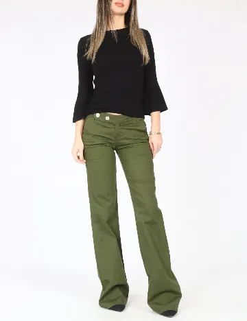 Blugi Zara, verde Verde