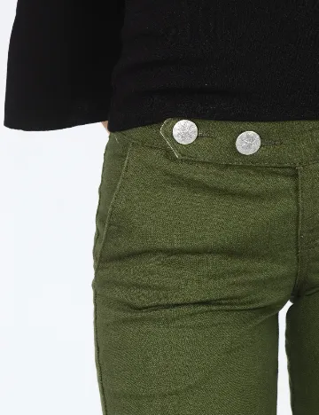 Blugi Zara, verde Verde