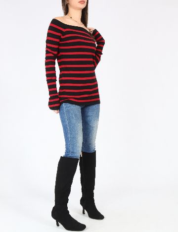 Bluza Zara, rosu/negru