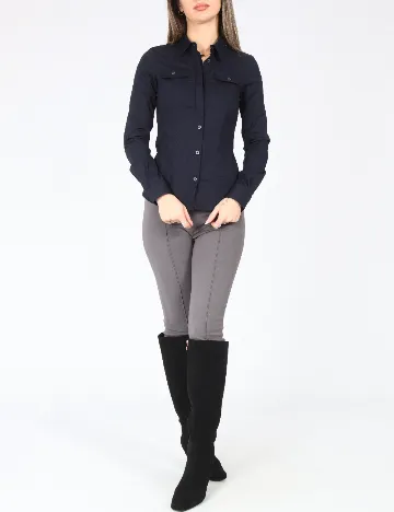 Camasa Zara, bleumarin Albastru