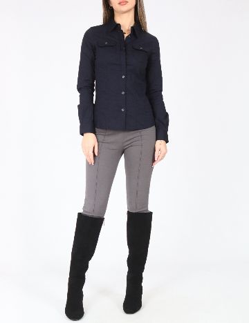 Camasa Zara, bleumarin