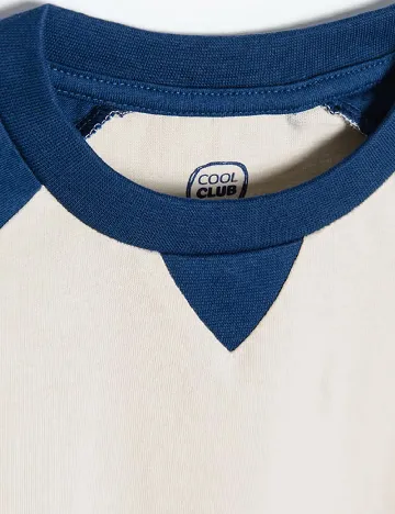 Bluza Cool Club, crem/albastru