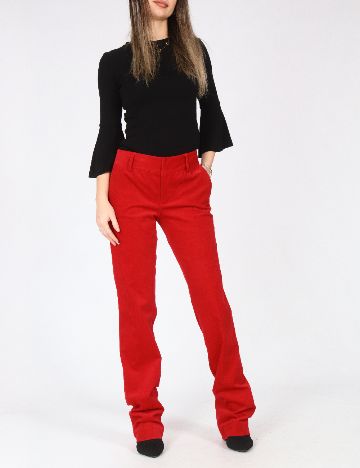 Pantaloni Zara, rosu