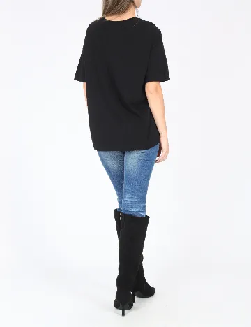 Tricou Pull&Bear, negru Negru