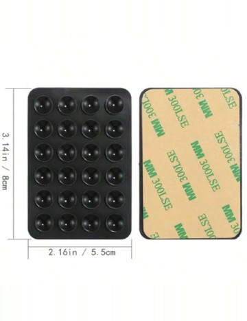 Suport cu ventuze pentru telefon SHEIN, negru