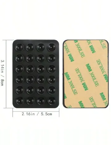 Suport cu ventuze pentru telefon SHEIN, negru Negru