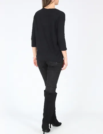 Bluza Bershka, negru Negru