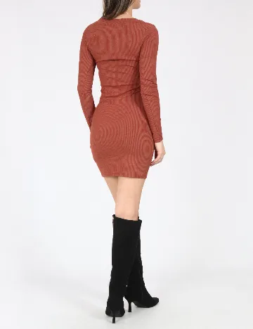 Rochie scurta Pull&Bear, caramiziu