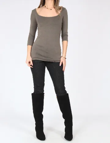 Bluza Bershka, maro deschis Maro