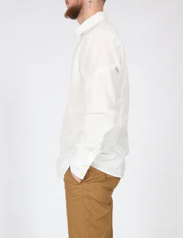 Camasa Bershka, alb Alb