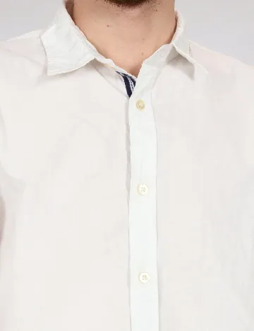 Camasa Bershka, alb Alb