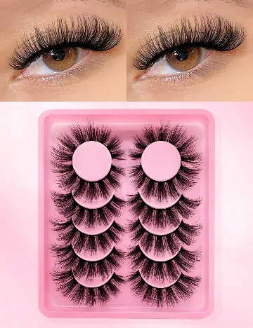 Gene false 6 perechi SHEIN, negru