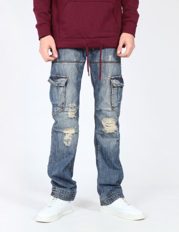 Blugi Bershka, albastru