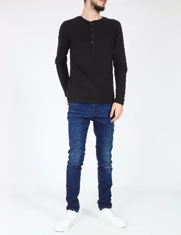 Blugi Pull&Bear, albastru Albastru