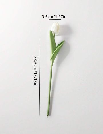 Flori decorative 3 bucati SHEIN, alb