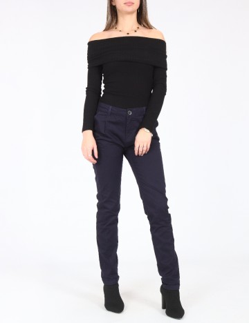 Pantaloni Bershka, bleumarin