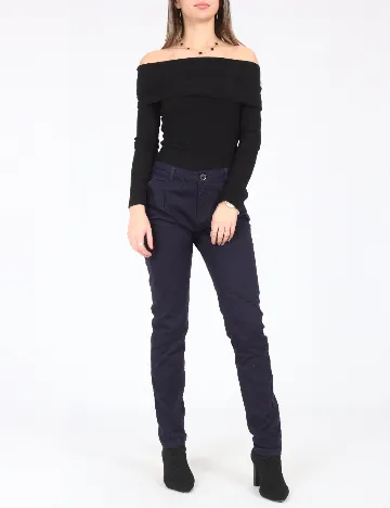 Pantaloni Bershka, bleumarin