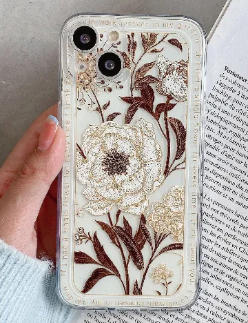 Husa pentru telefon SHEIN, transparent Alb