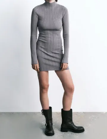 Rochie scurta Zara, gri