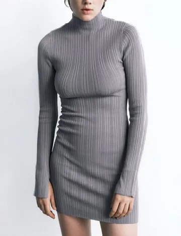 Rochie scurta Zara, gri