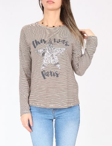 Bluza Zara, alb/negru