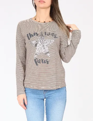 Bluza Zara, alb/negru