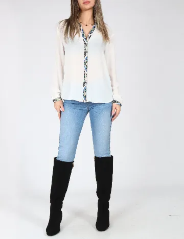 Camasa Zara, alb Alb